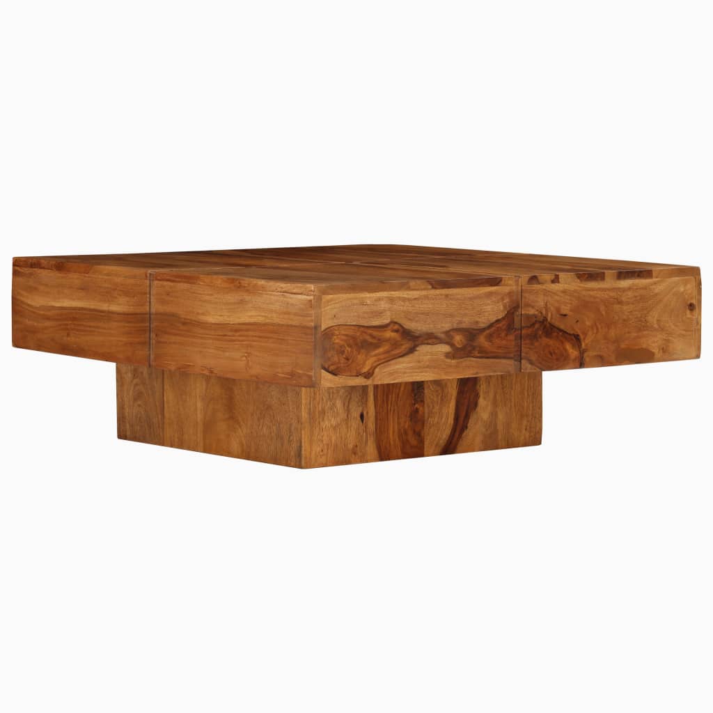 Coffee Table 80x80x30 cm Solid Acacia Wood