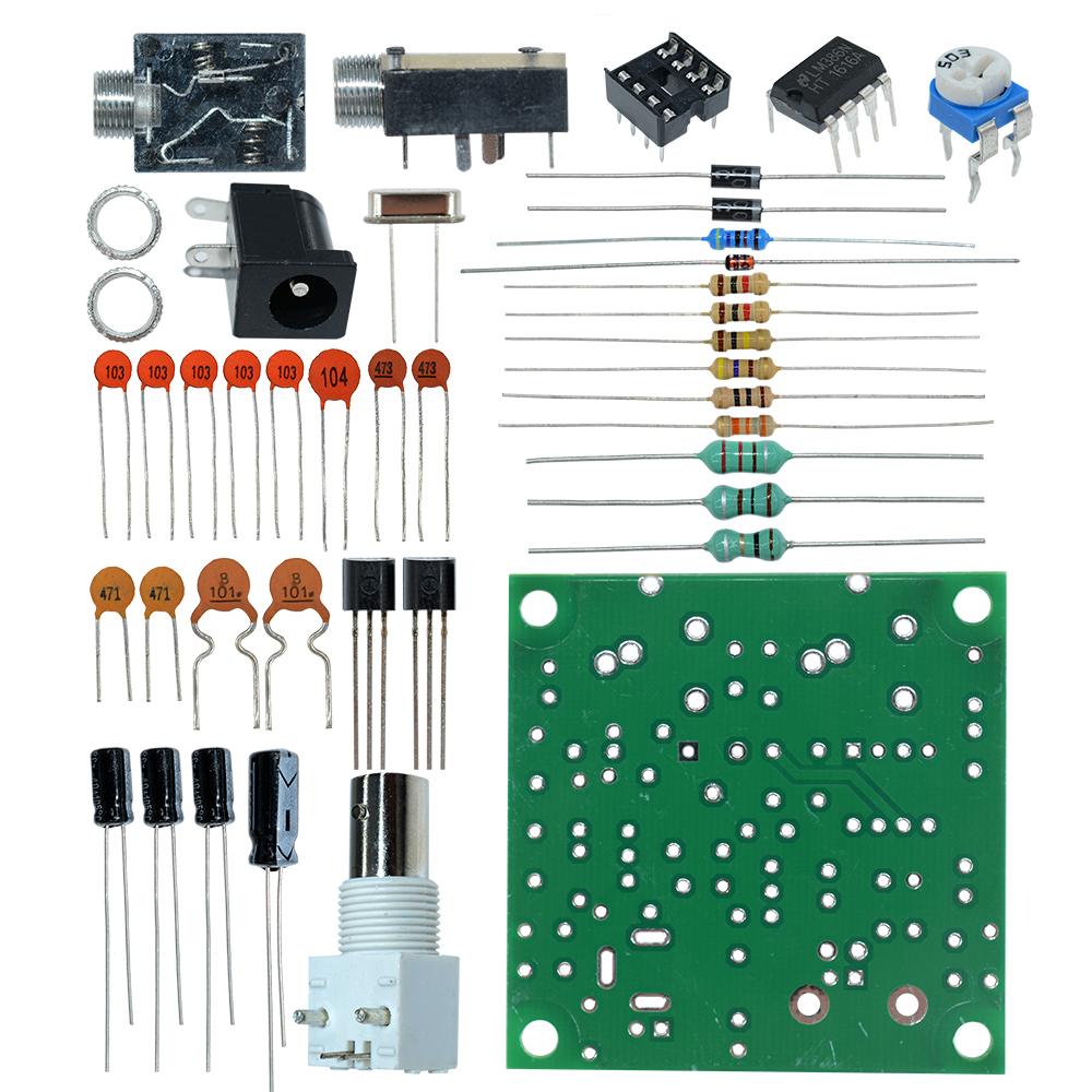 S-PIXIE CW QRP Shortwave Radio Transceiver 7.111Mhz DIY Kit Module Acrylic Shell for Ham Radio Audio