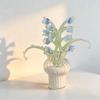 Mini Glass Flower Decor Handmade Colored Glaze Hand-blown Glass Flower Simulation Floral Gift Floral Decoration Home Decoration