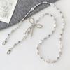 1PC Elegant Pearl Bead Crossbody Phone Chain Stylish Butterfly Charm Durable Beads Accessory Decorative Bead Chain Charm Design