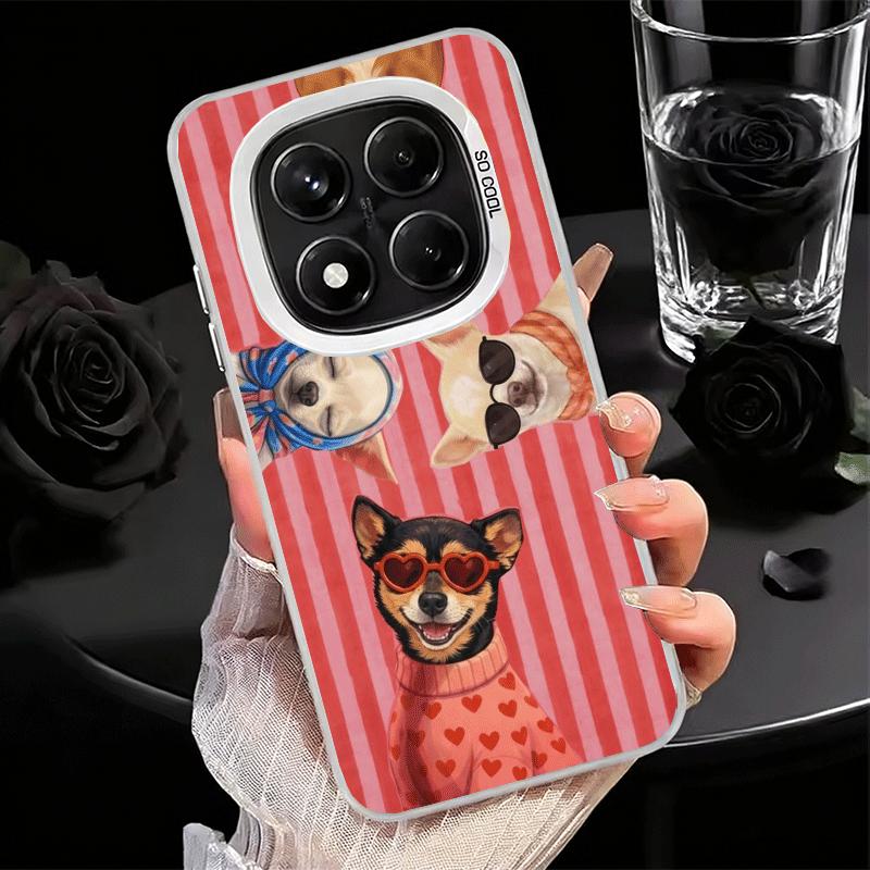 Chihuahua Puppy Teacup Dog Soft Phone Case for Xiaomi Redmi Note 13 14 15 Pro Plus 12S 12 11S 11 11T 10S 10 Shockproof Cover Bac