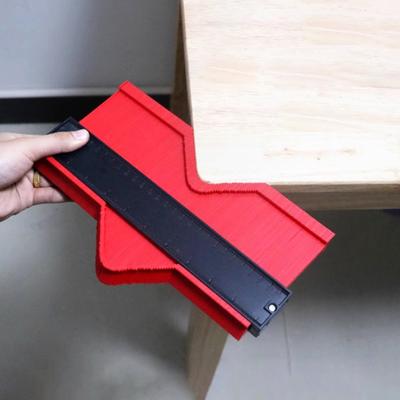 Contour Gauge Compact Design Portable Multipurpose Profile Copy Contour Gauge Standard Pipe Tile Wood Laminate Measuring Tool