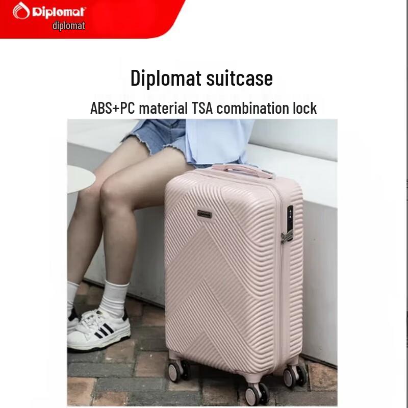 Diplomat DS-1302 20-inch Hardside Spinner Carry-on Luggage