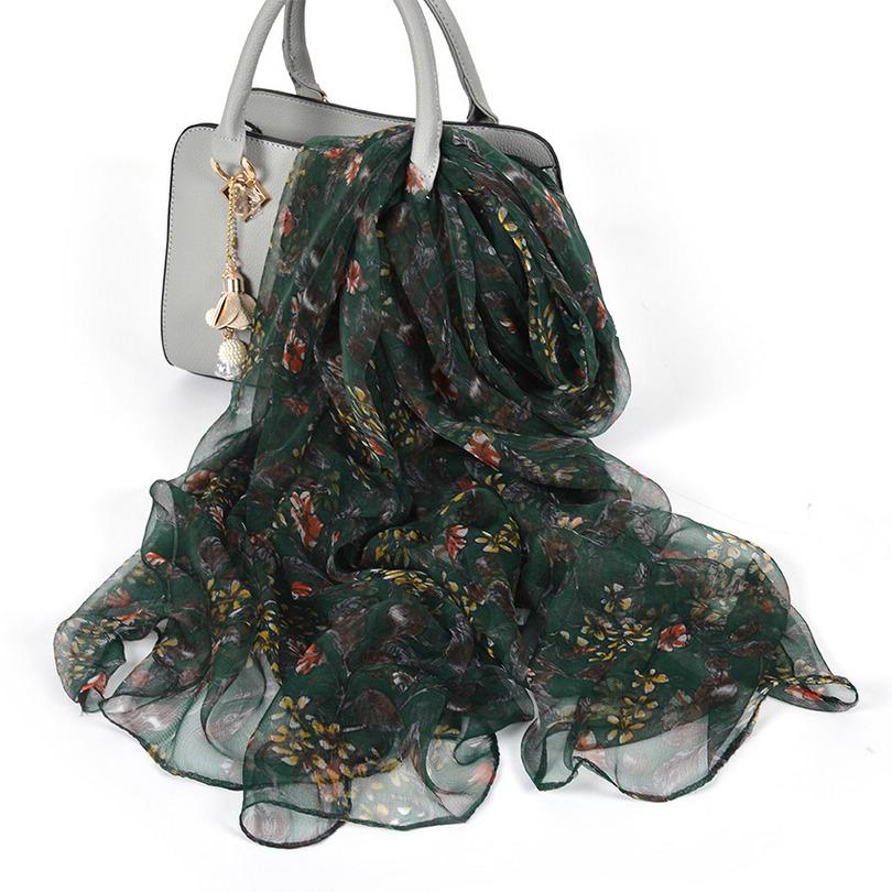 Bysifa| Желтый Шелковый Шарф-Платок из Шелка Тутового Дерева Женский Роскошный Длинный Шарф Шарф-Платок Осень Зима Шелковый Платок на Голову