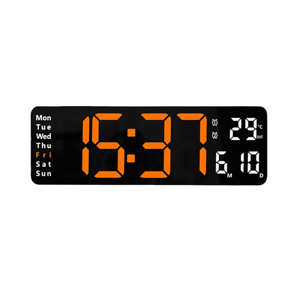 Buy Large Digital Wall Clock Remote Control Temp Date Week Clock LED