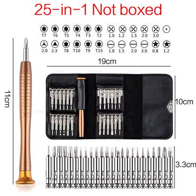 Jeu de tournevis de précision, Kit d'outils pour ordinateur portable, 152/25 en 1 Kit de réparation de tournevis professionnel pour ordinateur T5 T6 Tournevis Torx