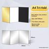 3-In-1 Photography Cardboard Paperboard Folding Photography Reflector Diffuser Board Black White Silver For Still Life Product