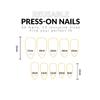 Detachable Press On Nails DIY Simple French False Nails Long Almond