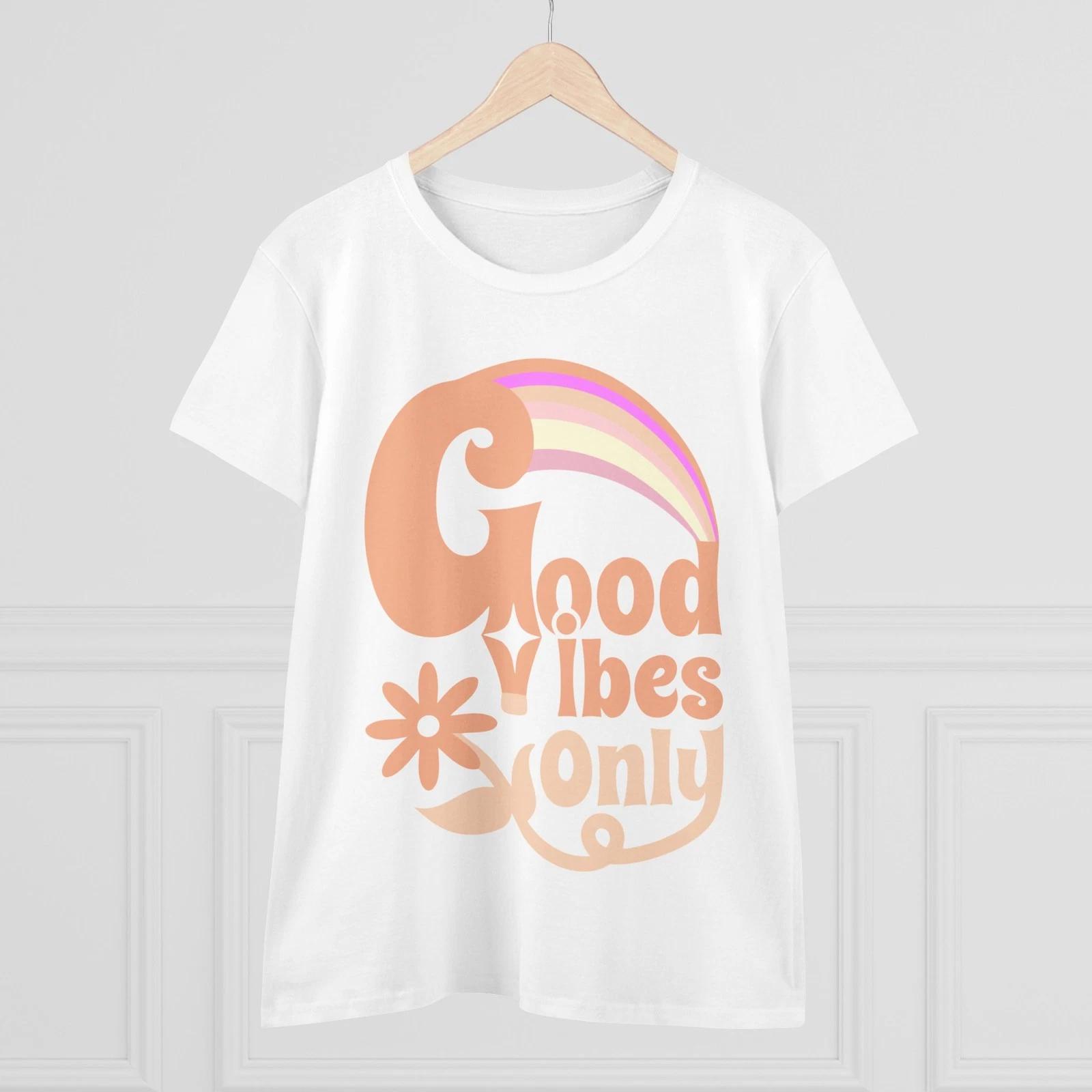 

Только хорошие вибрации – Стильная и прочная женская футболка для беззаботного настроения 2XL