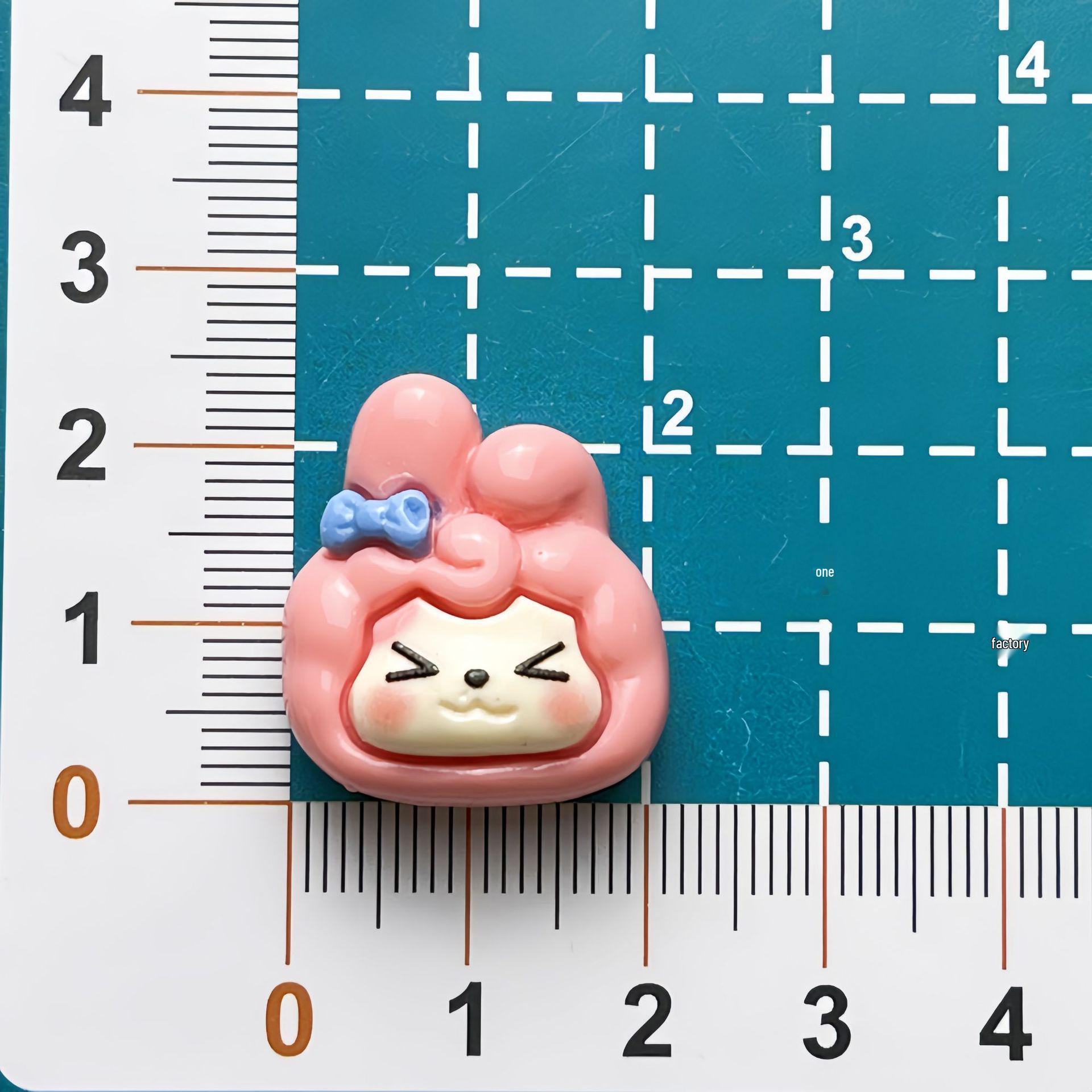 Cartoon Animal Resin Accessories: DIY Hair Clips, Hair Ties, Phone Cases & Fridge Magnets.