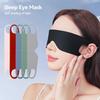 Cotton Filled Sleeping Mask Travel Relax Sleeping Eye Mask Ear-hanging Type Concise Shading Sleep Blindfold Sleep Mask 1Pcs