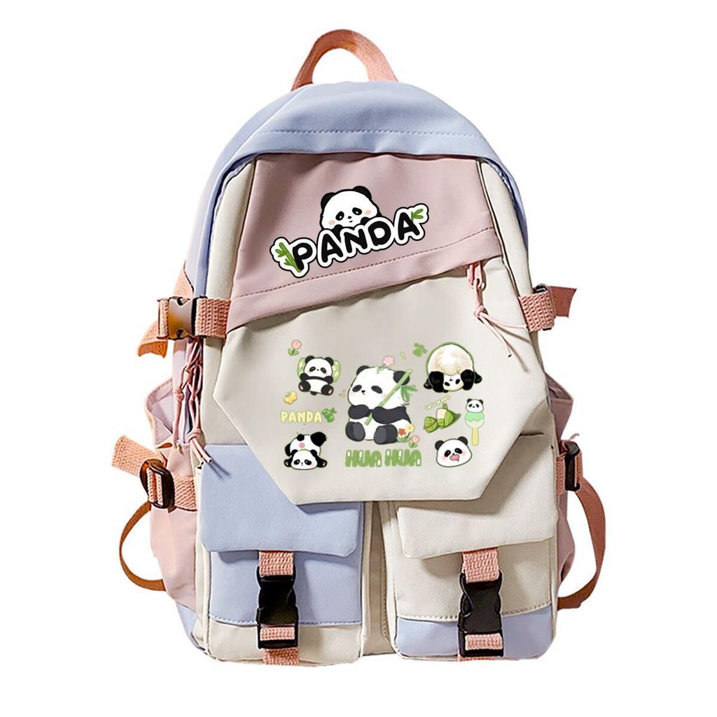 Panda Huahua Surrounding Super Cute Backpack Campus Male and Female Versatile Junior High School Students Elementary School Bags