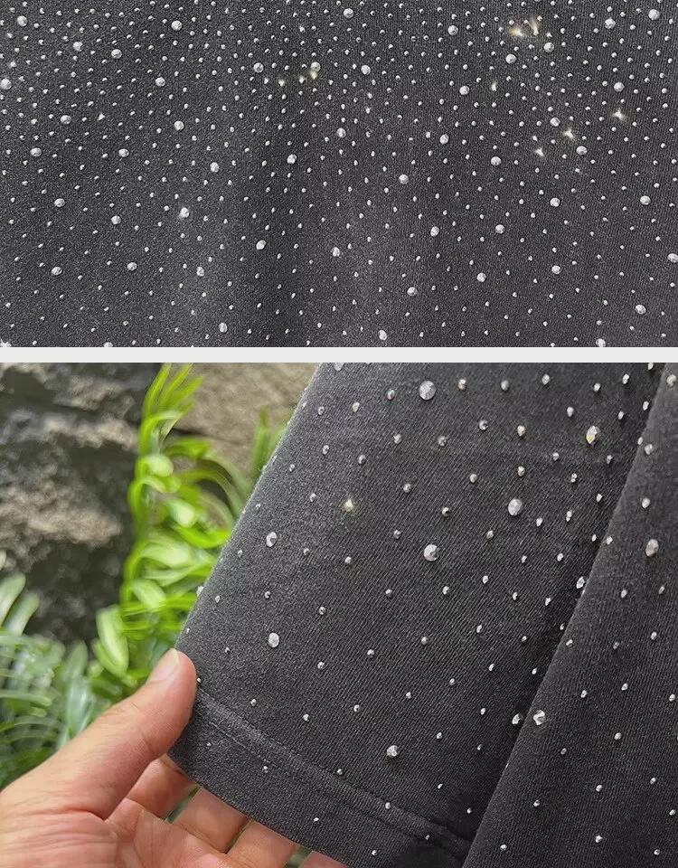 2025 European Luxury Men's Star-Studded Short Sleeve T-Shirt
