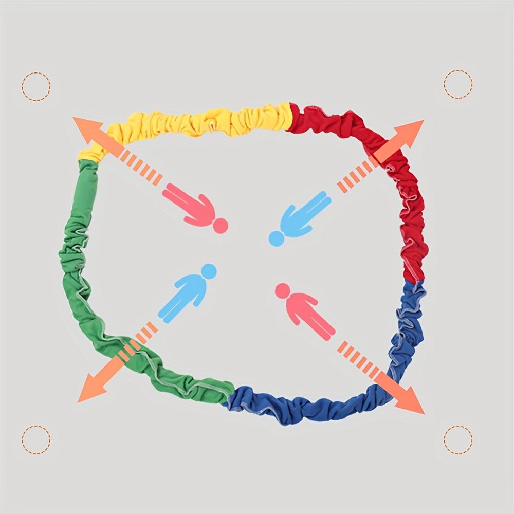 Multi-Player Race Rope - 2m/6.56ft Long, Random Color, Ideal for Team Building, Outdoor Activities, Family Gatherings | Playful Room Decor