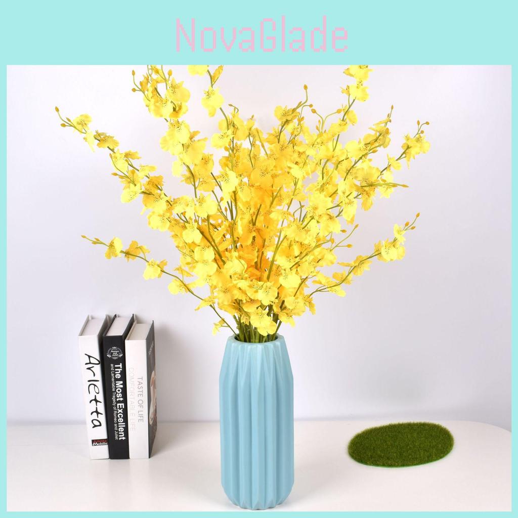 Oncidium Silk Flower Bouquet For Wedding Decor And Home Interior Decor With Realistic Craftsmanship