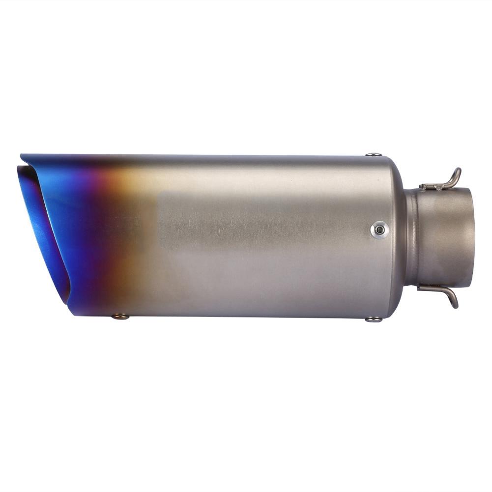 Universal 51mm Motorcycle Oblique Slip on Exhaust Muffler Rear Pipe Tailpipe(#1)