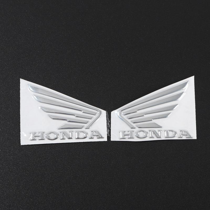 

3D Metal Motorcycle Styling Creative Stickers Waterproof Decals For Honda Civic FIT Accord Prelude CRV 5th City CRZ CRX Jazz HRV серебряный