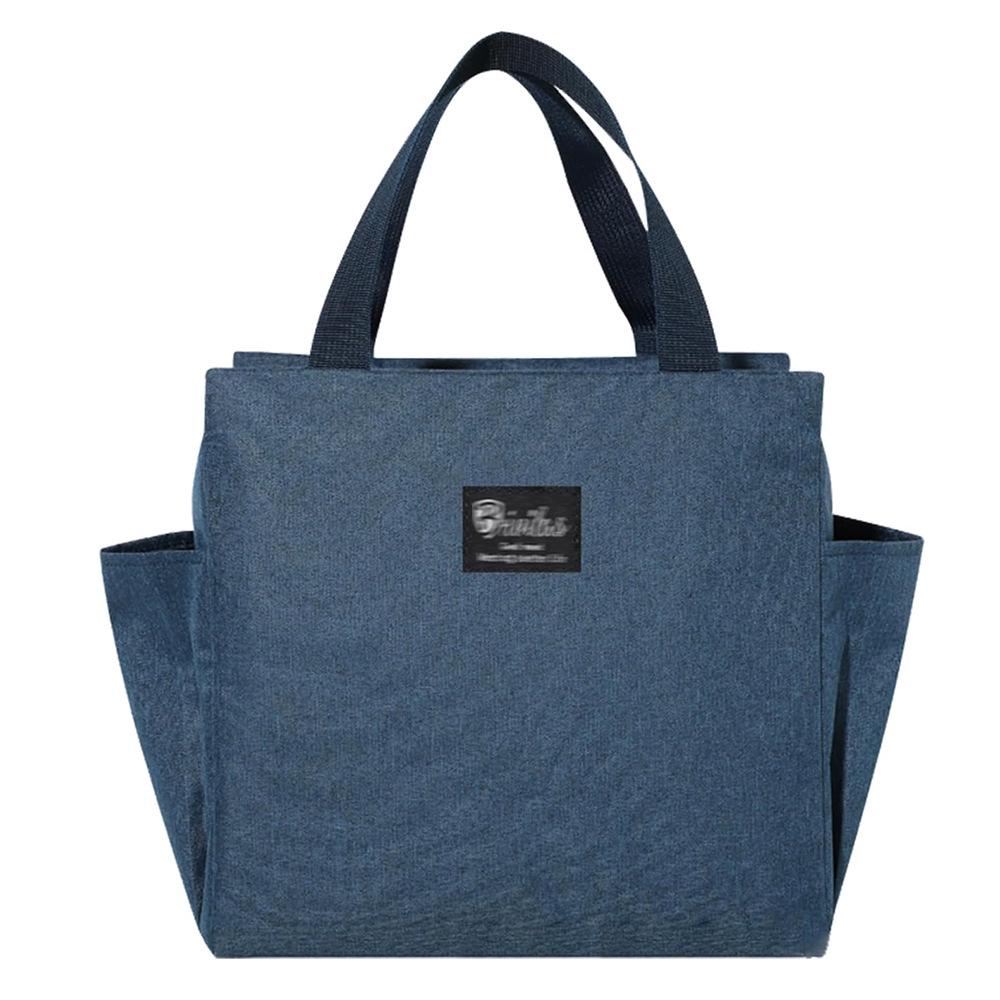 Multi-Pocket Insulated Handbag: Large Capacity Aluminum Foil Lunch Bag for Commute