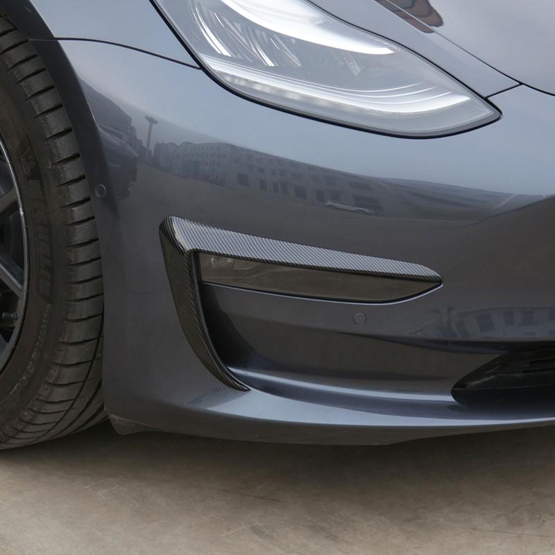 Futhope Air Knife Fog Lamp Eyebrow Wind Knife Protection For Tesla Model 3 Y 2018-2023 Modification Automobile Repacking