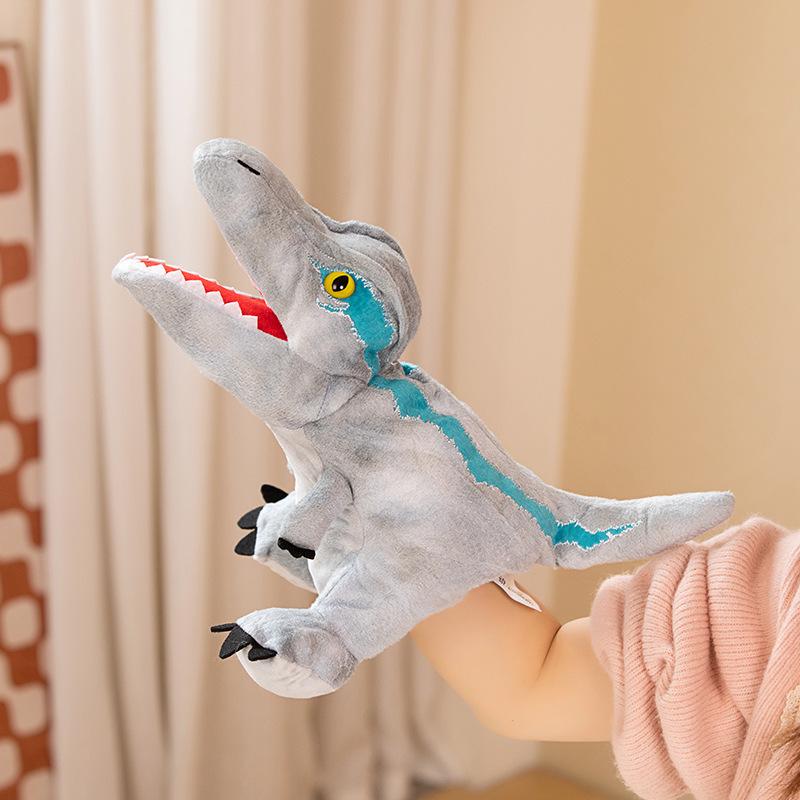 

Cartoon Dinosaur Hand Puppet Plush Toy: T-Rex & Stegosaurus for Kindergarten Performances 30cm (0.12kg)
