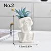 Creative Skull Flower Pot Succulent Pot Ceramic Planter Home Decor Halloween Ornament Bonsai Plant Pot Garden Decoration