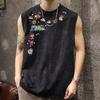 2025 Men'S Summer New Trendy Casual Sleeveless Tank Top For Male Students, Loose And Versatile, Sweat Absorbing, Water Washed, Vintage T-Shirt Tank