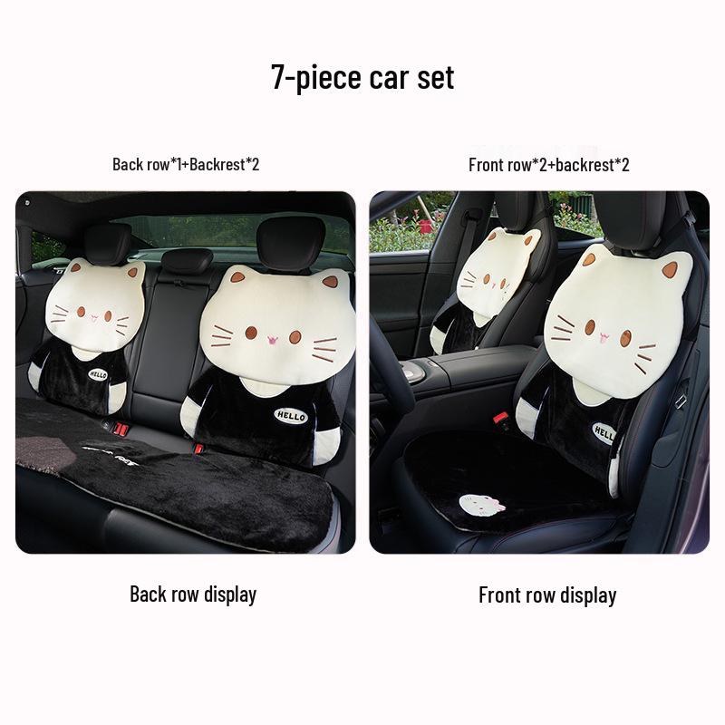 2025 Winter Plush Cat Car Seat Cushion Cover