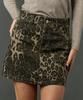 Sitipabjeu [Cp] Bella Leopard Point Mini Skirt [Khaki]