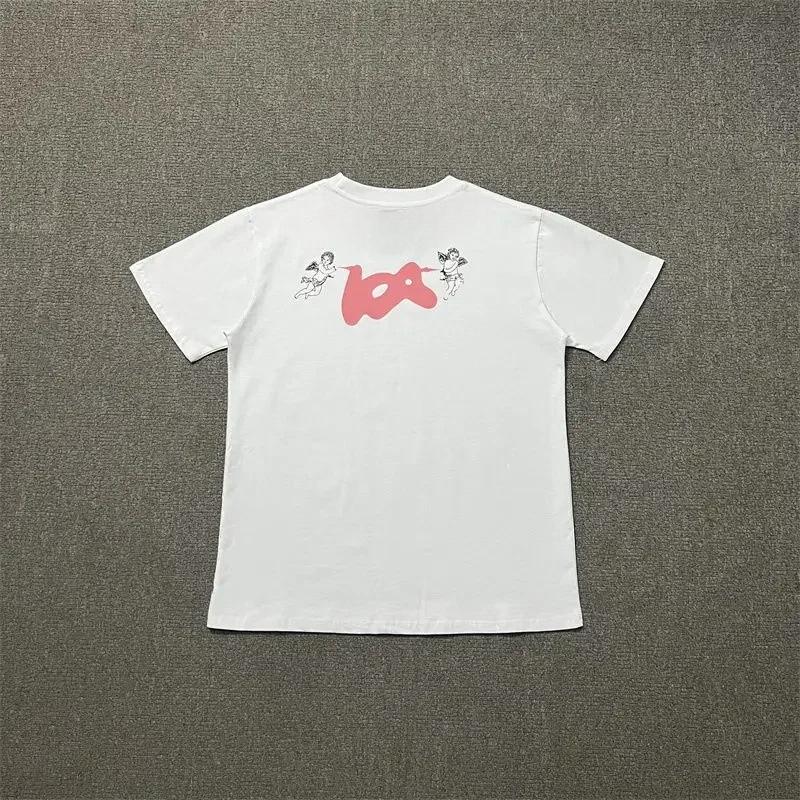 American Trendy Brand Fun Printing Short-sleeved Summer New Pure Cotton Loose Men and Women Couple Crew Neck T-shirt Harajuku