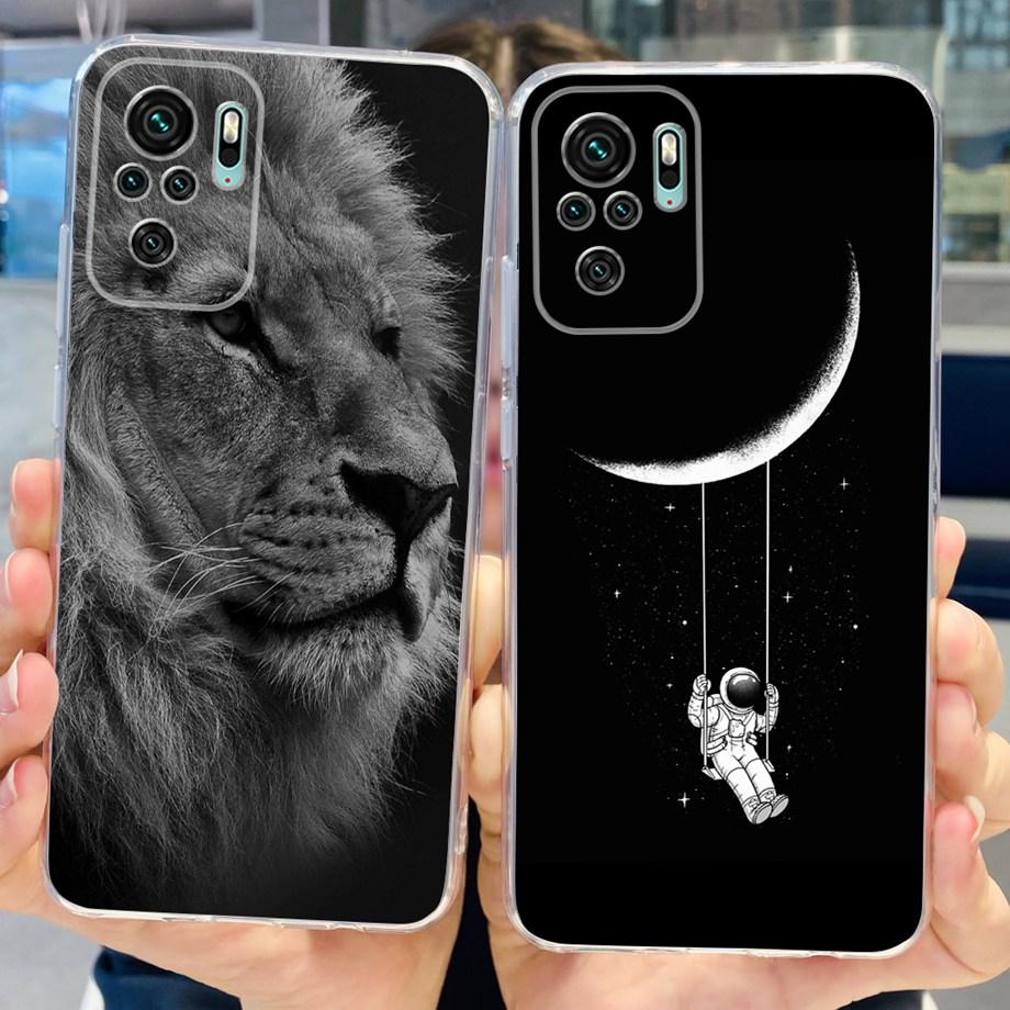 For Xiaomi Redmi Note 10 4G 5G Case Redmi Note 10 Pro 10 Lite Cover Soft TPU Slicone Clear Bumper Mi Note10 Lite Beautiful Capas