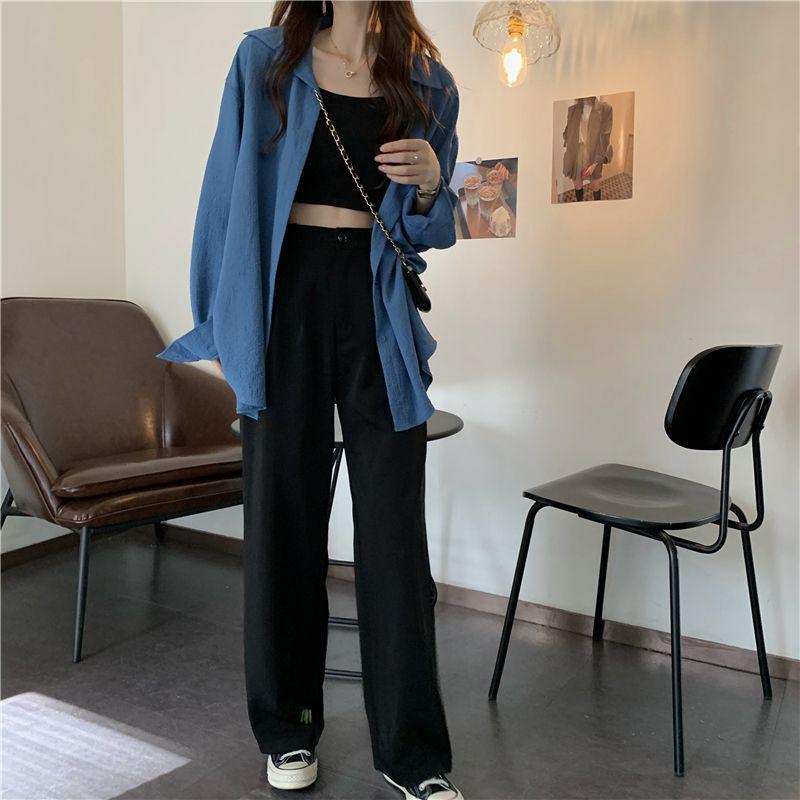 Women's Summer UV Protection Ice Silk Cardigan – Loose Fit, Breathable, Solid Color, Long-Sleeve, Plus Size
