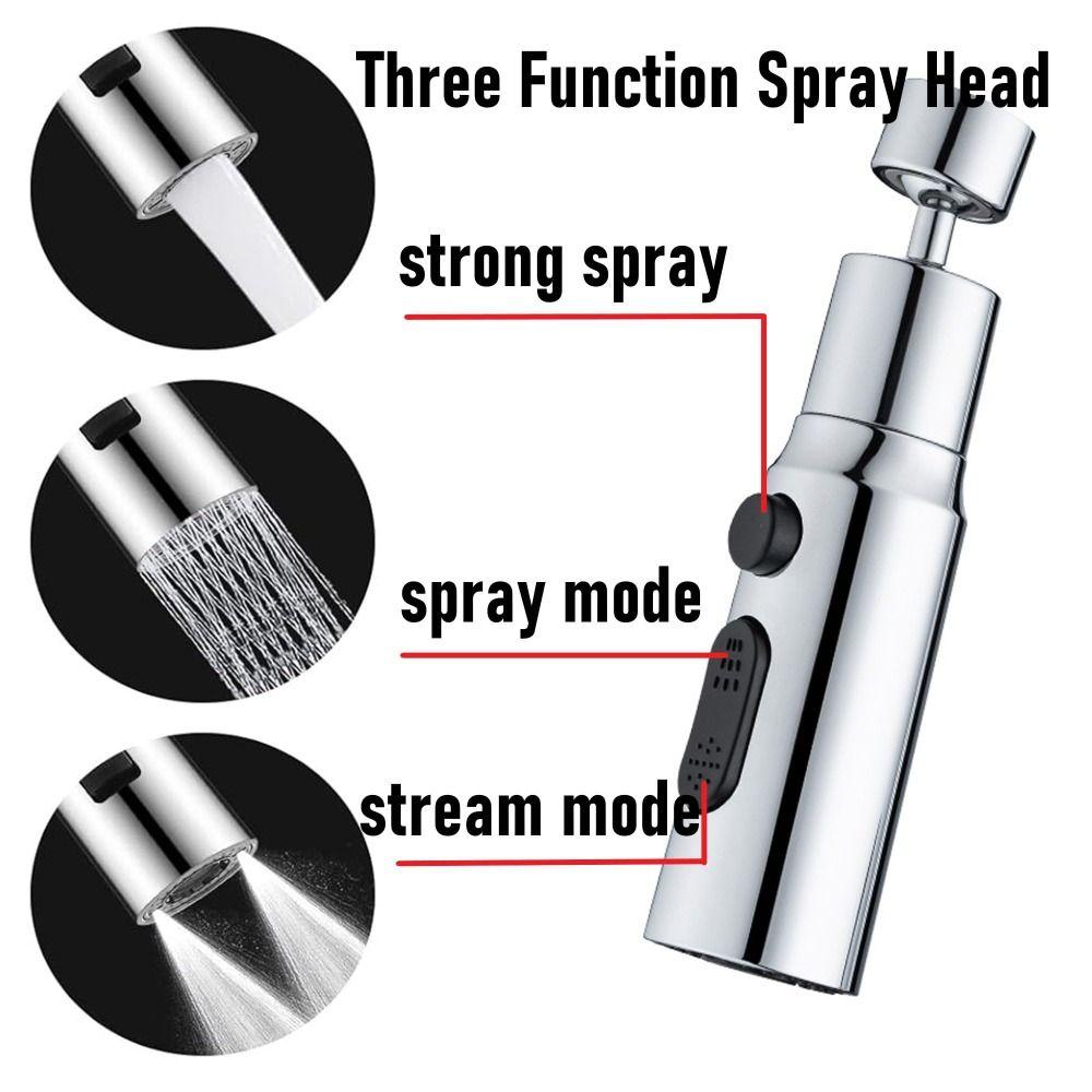 Leakproof Kitchen Faucet Head 3 Modes Tap Spout Filter High Quality Rotary Faucet Aerator