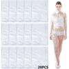 20 Stück Einweg-Körperwickel PE Sauna-Badeanzug Plastik Körper-Ferninfrarot-Sauna-Wickel für Damen Herren Spa-Badewanne Gewichtsverlust Entgiftung, Transparent