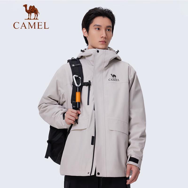 CAMEL Men s 3-in-1 Outdoor Mountaineering Windbreaker Jacket L