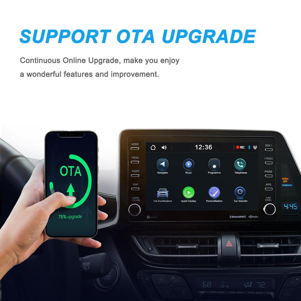 NEW 2in1 Mini  Wireless Carplay Adapter And Android Auto Wireless Adapter  Wired to Wireless Plug And Play  For 99% OEM Cars