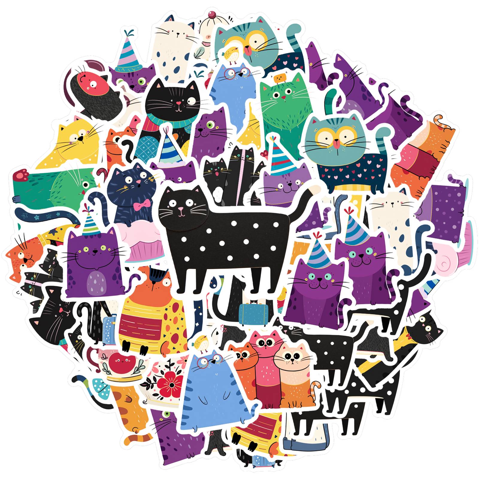 

35pcs Cute Cartoon Stickers Playful Party Animal Stickers Stickers For Laptop Luggage Scrapbook Diary Sticker Guitar