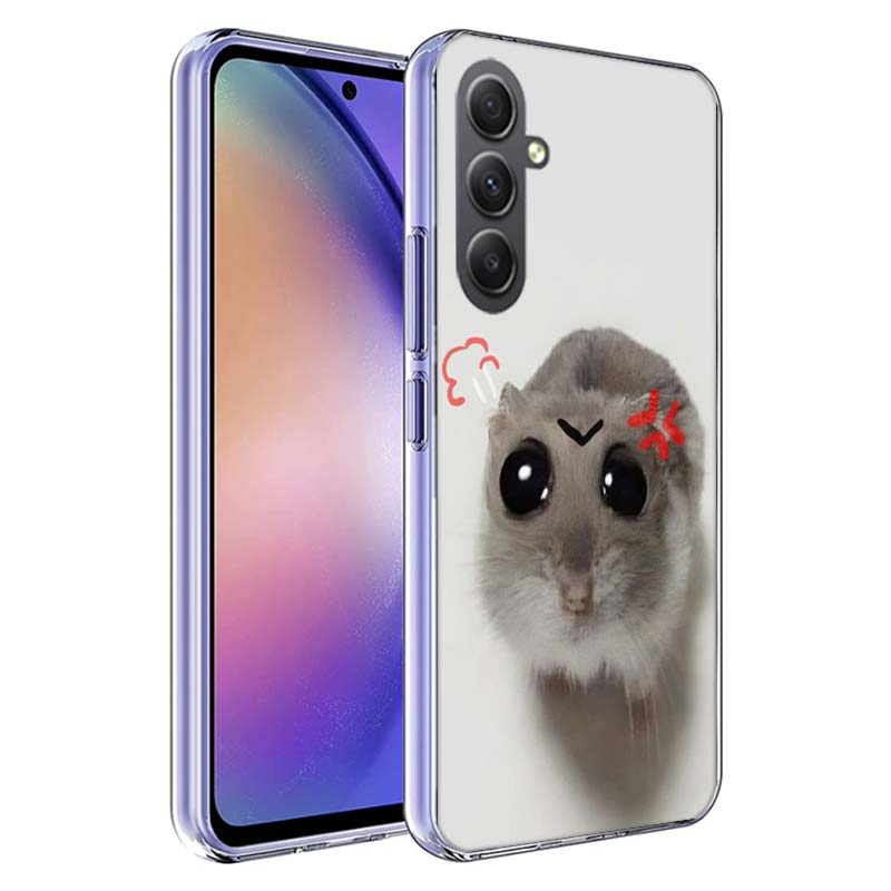 Lustiges trauriges Hamster-Meme Handyhülle für Samsung A17 A37 A57 A07 A16 A26 A36 A56 A06 A02S A12 A22 A32 A52S A04S A14 A24 A34 A54 A03
