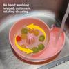 Snail Shape Fruit Drainer Basket Creative Automatic Rotation Clean Vegetable Washing Basin Multi-Functional Reusable