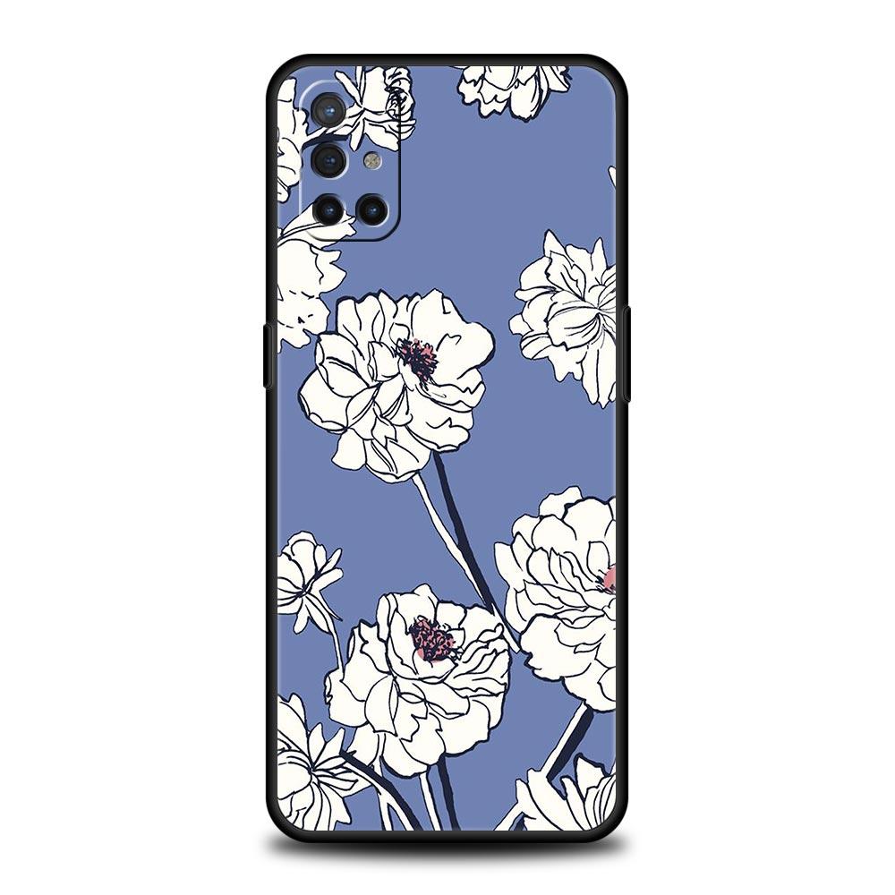 Phone Case For OnePlus 11 10 9 Pro 9T 12R 10R 9R 9RT 10T 8T 8 7 6T 7T Nord 2T CE 2 5G N200 N10 N100 Soft Silicone Cover Flower