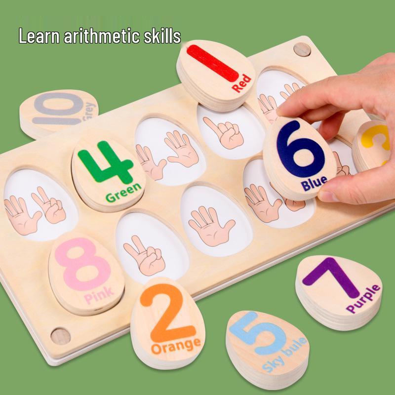 

Montessori Shape Matching & Color Recognition Educational Toy Eggs for Early Learning