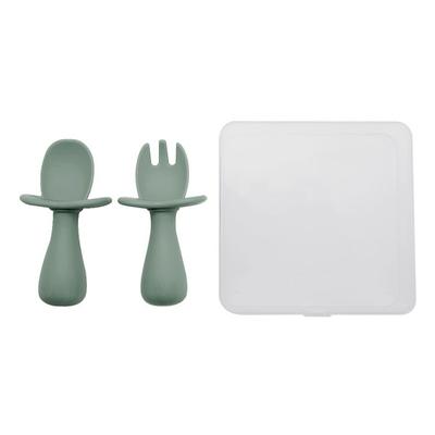 Lalabee Aijudo Spoon Fork Set + Case, 03 Green (Spoon Fork Set), 1 Set, Korean Popular Tableware
