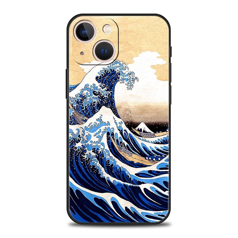 

Fashion Japan The Great Wave Of Kanagawa Luxury Phone Case For iPhone 13 15 14 12 Mini 11 Pro MAX XR X SE XS 7 8 Plus Cover iPhone XR