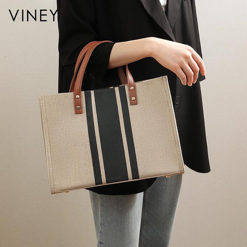 Viney Große Canvas Laptop-Tragetasche für Damen