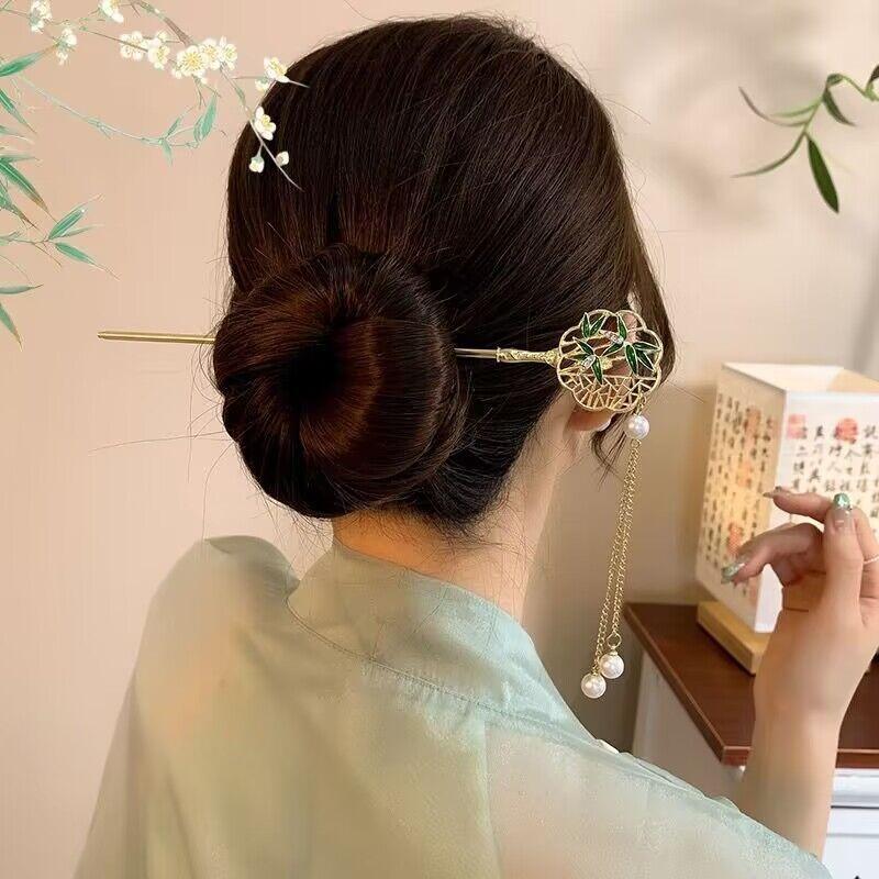 Metal Hairpins Elegant Temperament Simple Chinese Style Hair Clip Hair Accessories