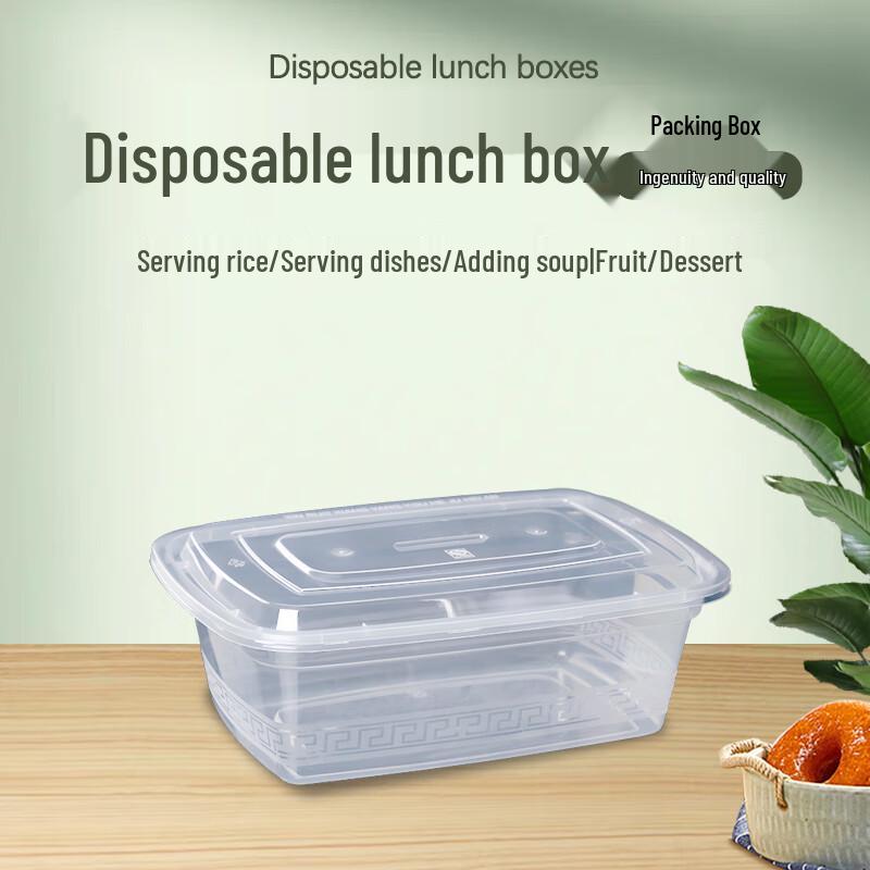 

Disposable Square Takeaway Meal Boxes