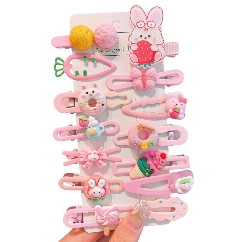 Children's Hair Clips 2026 New Model Handmade Cartoon Design Girls' Cute Baby Hair Clips for Bangs and Fringe Hair Accessories