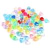 200pcs 8x9mm Acrylic Heart Beads Candy Color Loose Spacer Beads For Jewelry Making DIY Bracelets Necklace Keychain Accessories