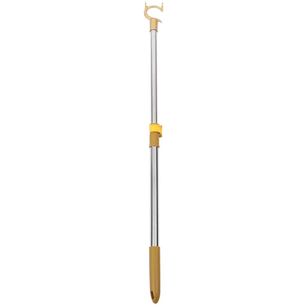 Retractable Metal Clothes Pole Closet Reach Rod Adjustable Clothesline Pole Home Drying Tool Hardware Bracket