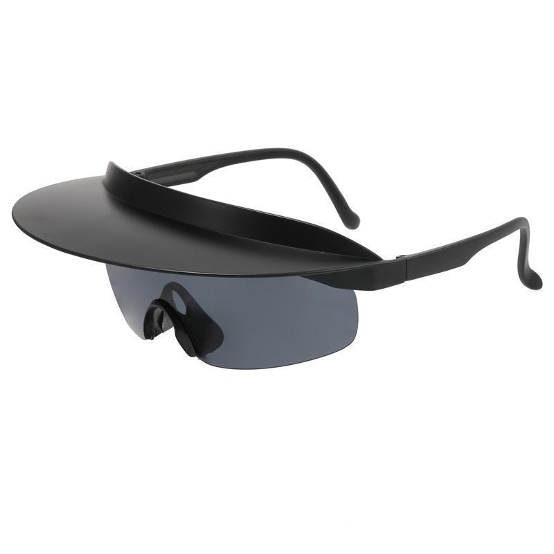 Men'S And Women'S Colorful Hats, Sunglasses, Personalized Brim Sunglasses, Large Frame Cycling Glasses