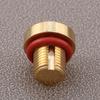 1Pc Brass Car Coolant Water Tank Expansion Drain Screw Plug 17111712788 11537793373 for BMW 128i 135i 318i 318ti 320i X5 X6 Z4 Oil Drain Plugs 3